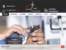 Tablet Screenshot of el-tech.dk